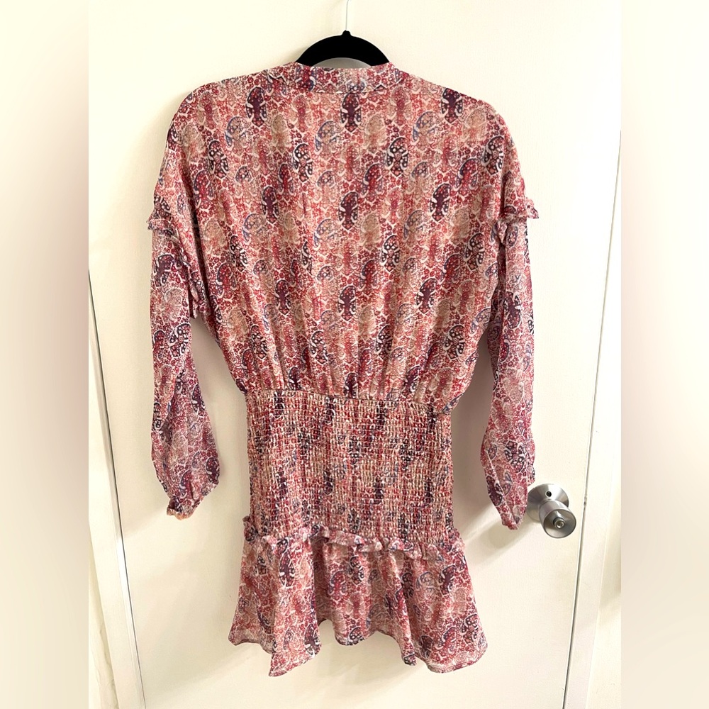 AQUA Abstract Print Mini Dress SMALL - Picture 4 of 4
